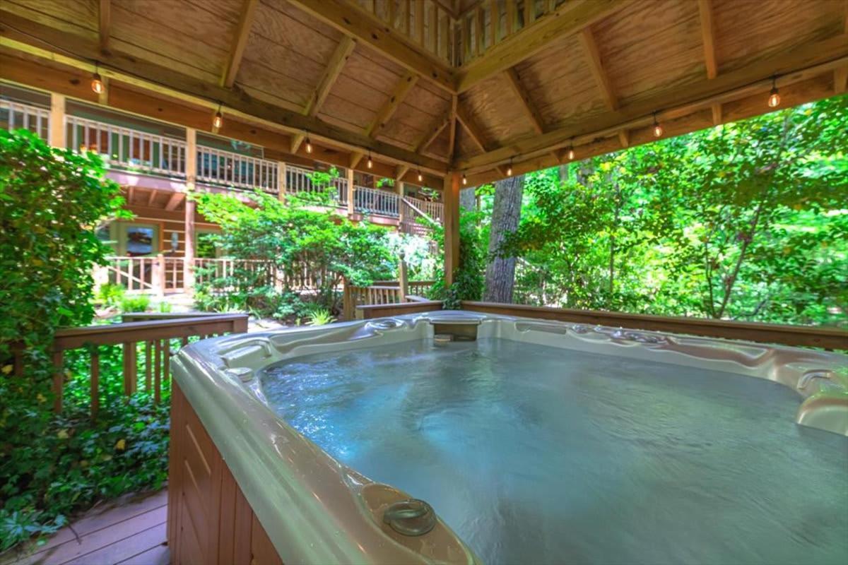 Waterfront Mountain Cabin With Hot Tub Villa Блу Ридж Екстериор снимка