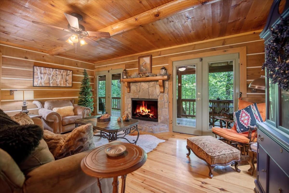 Waterfront Mountain Cabin With Hot Tub Villa Блу Ридж Екстериор снимка