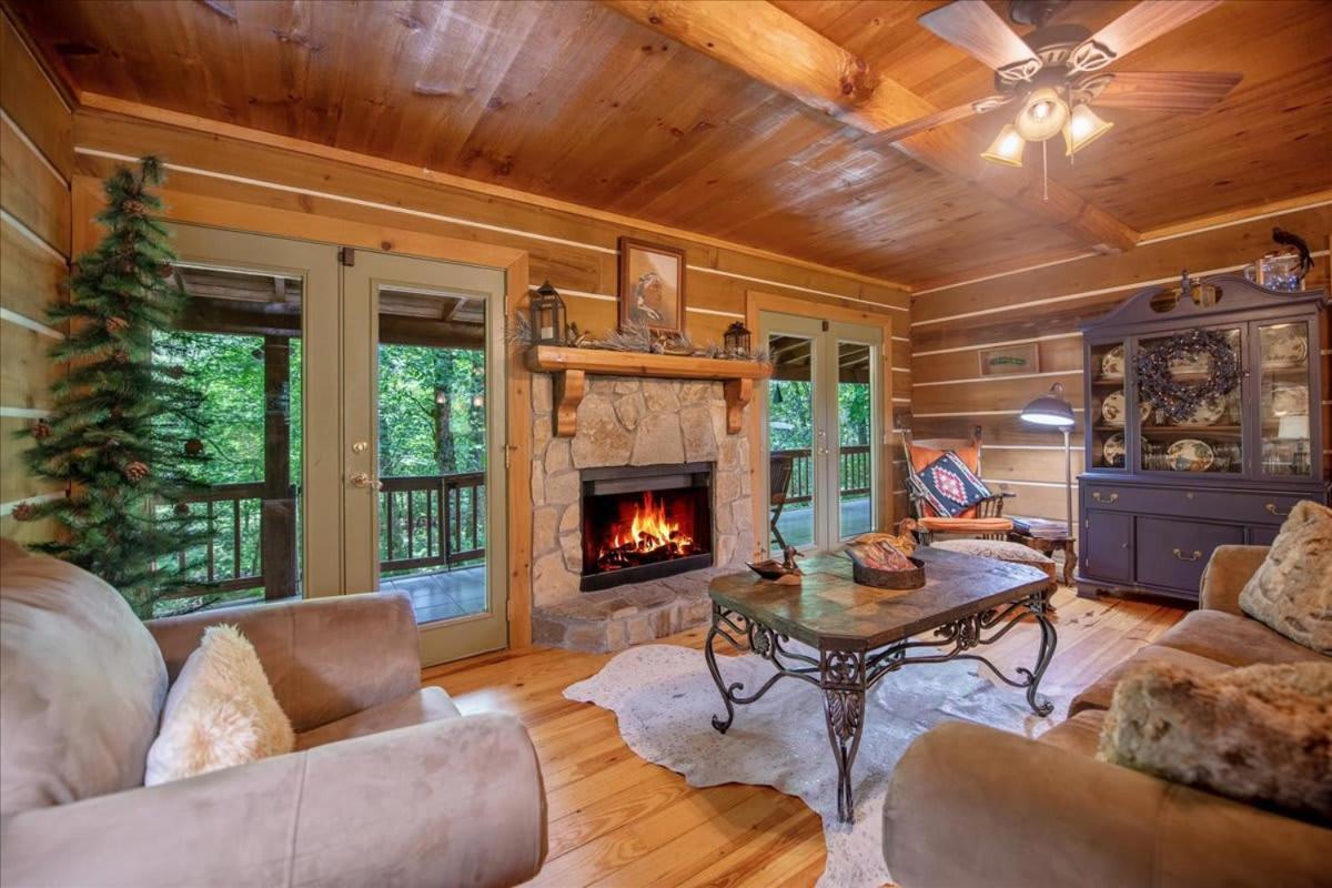 Waterfront Mountain Cabin With Hot Tub Villa Блу Ридж Екстериор снимка