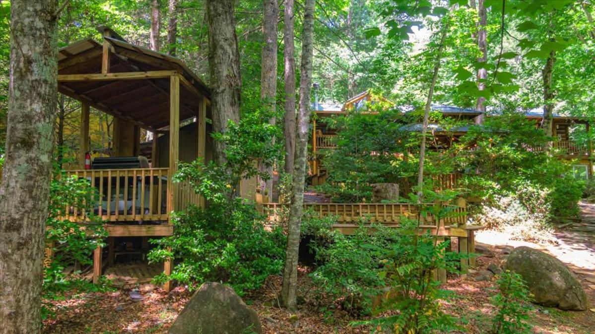 Waterfront Mountain Cabin With Hot Tub Villa Блу Ридж Екстериор снимка