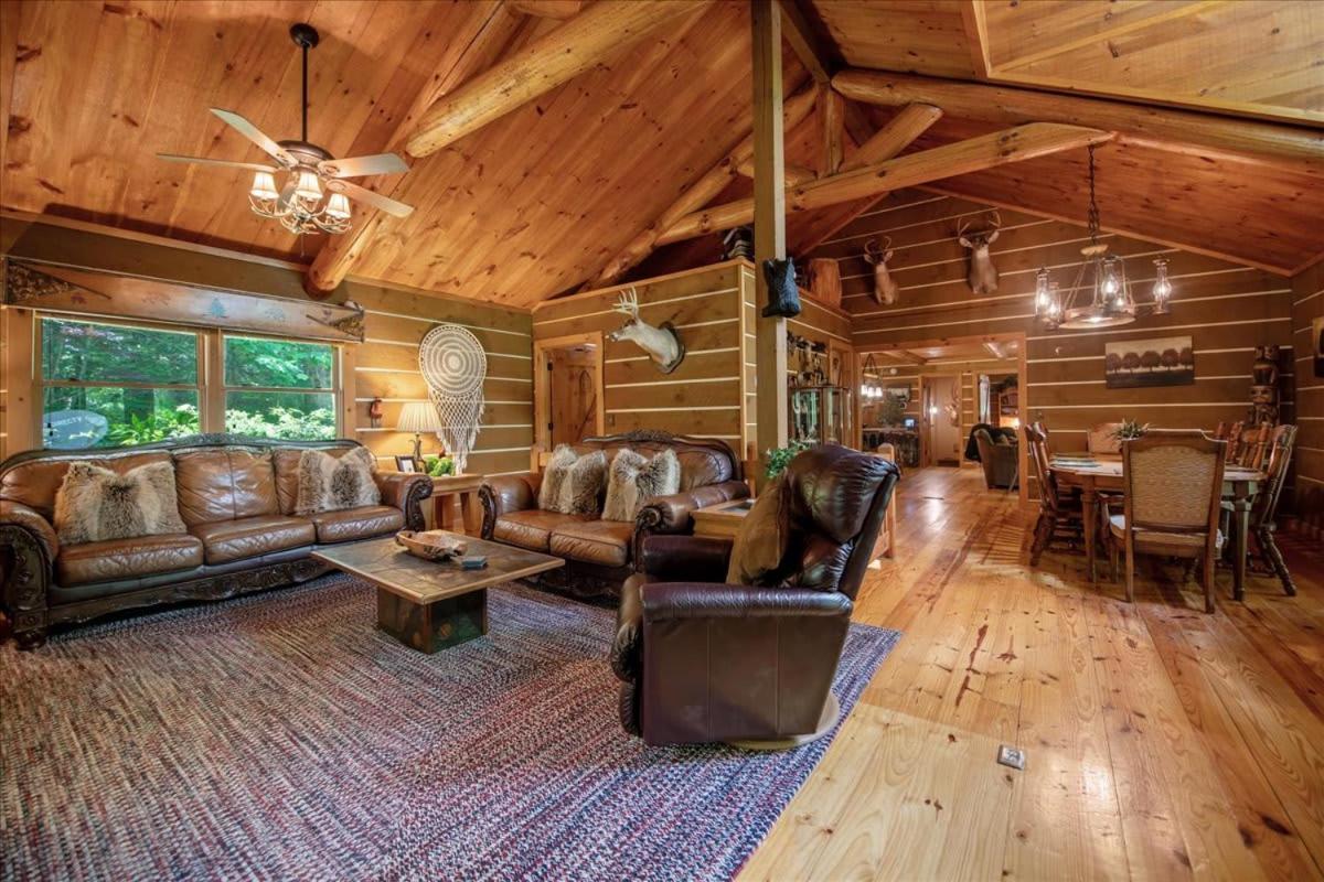 Waterfront Mountain Cabin With Hot Tub Villa Блу Ридж Екстериор снимка