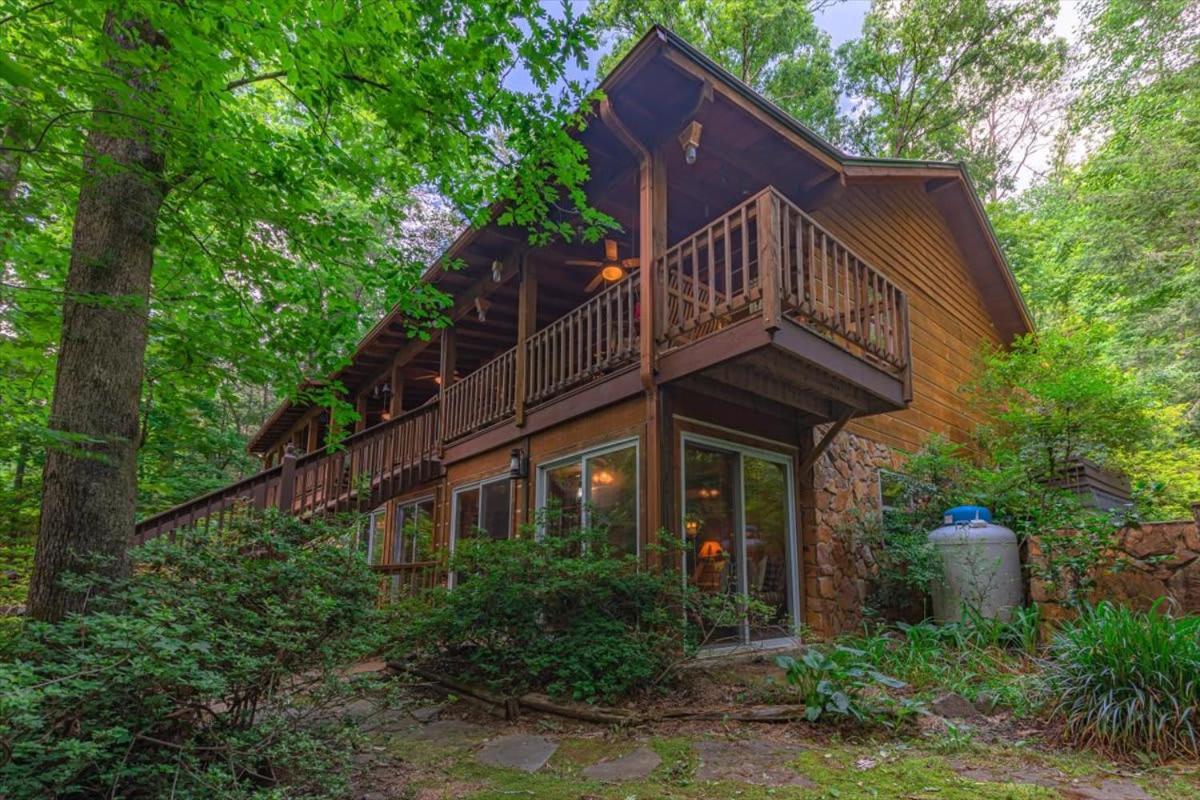 Waterfront Mountain Cabin With Hot Tub Villa Блу Ридж Екстериор снимка