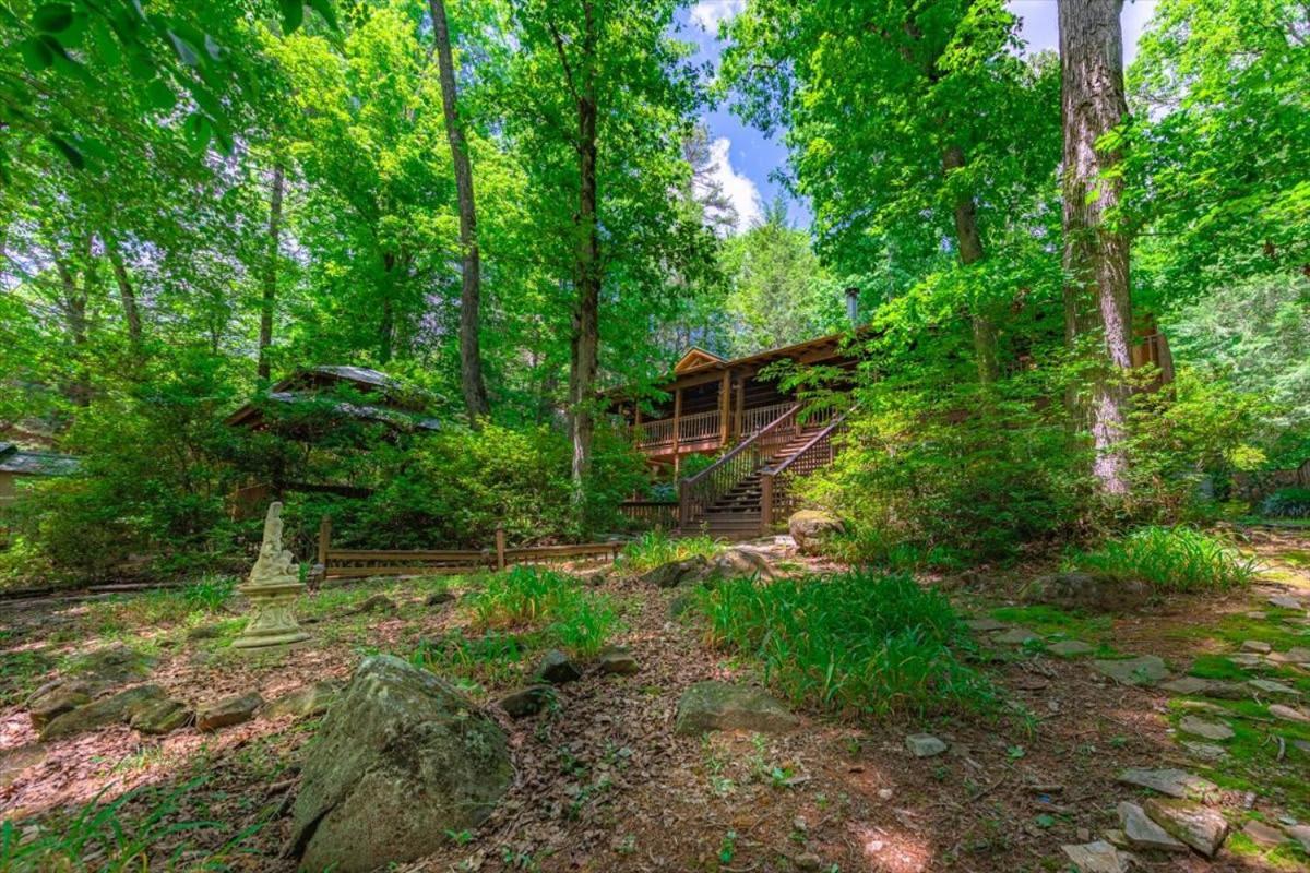 Waterfront Mountain Cabin With Hot Tub Villa Блу Ридж Екстериор снимка