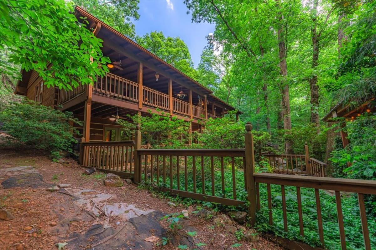 Waterfront Mountain Cabin With Hot Tub Villa Блу Ридж Екстериор снимка