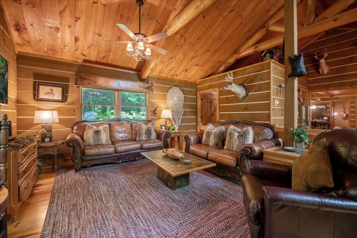Waterfront Mountain Cabin With Hot Tub Villa Блу Ридж Екстериор снимка