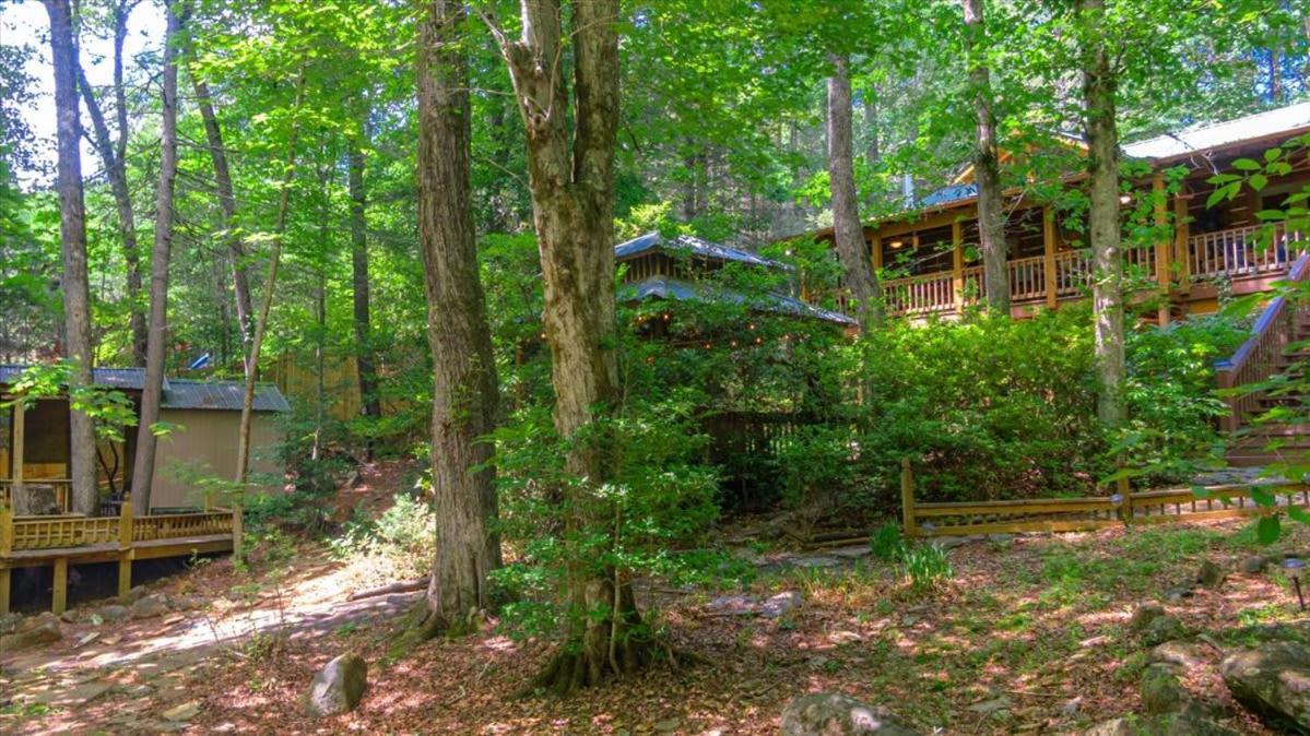 Waterfront Mountain Cabin With Hot Tub Villa Блу Ридж Екстериор снимка